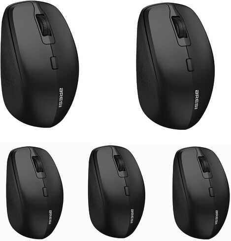 Wireless Mouse: Bluetooth Mouse for Laptop BT 5.0/3.0 Wireless 2.4G Computer Mouse Optical Silent Mice with USB Receiver 3 Adjustable DPI for MacBook Laptop Notebook PC Tablet (Black) in Kuwait