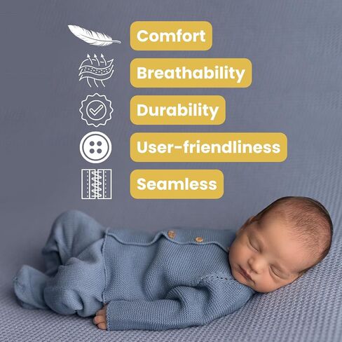 Newborn Girl Boy Clothes, 100% Organic Cotton, Knitted, Seamless, Soft and Breathable Baby Clothing in Kuwait