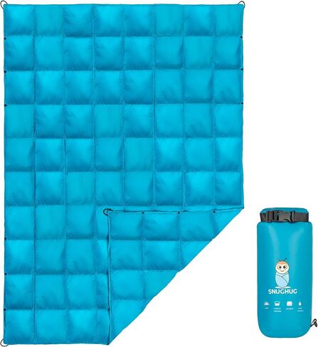 Puffy Blanket for Cold Weather - Down Camping Blanket with Sustainable Insulation, Lightweight & Warm Outdoor Camping Quilt, Water-Resistant, Compact & Packable in Saudi Arabia