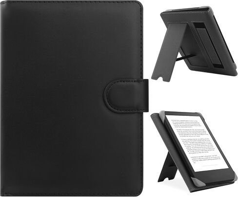 Universal Case لـ 6.8 "، 7" Ereader ، متوافق مع Kindle/Kobo Clara HD/Kobo Clara 2E/Paperwhite/Pocketbook/Tolino Ereader ، غطاء حامل جلدي لـ 6 "-7 '' قارئ الكتاب الإلكتروني ، Flower in Kuwait
