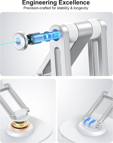 حامل الهاتف المغناطيسي ، متوافق مع Magsafe iPhone Stand للمكتب ، قابلة للتعديل مع قاعدة معدنية دوارة قابلة للتعديل مع 360 درجة ، حامل هاتف محمول قابل للطي ، لجهاز iPhone 16 15 14 13 Pro Max & Magsafe in Kuwait
