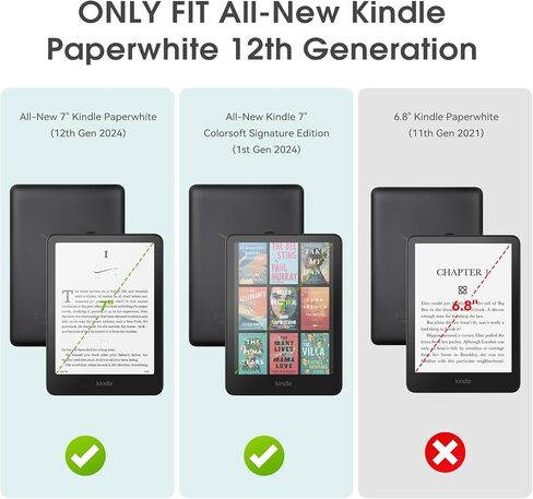 Slim Case for All-New 7" Kindle Paperwhite 12th Gen 2024&Kindle Colorsoft Signature Edition 2024, PU Leather Shell PC Cover with Auto Wake/Sleep,Starry Sky in Saudi Arabia