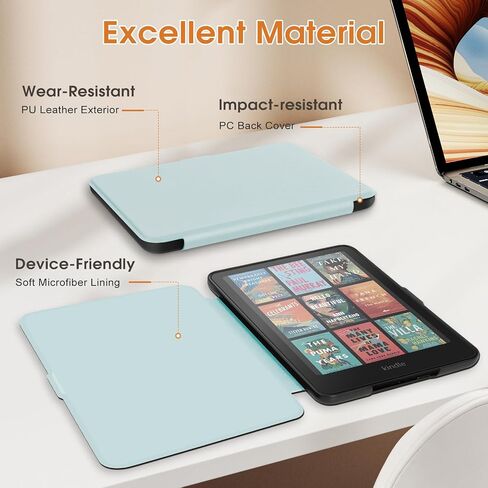 Slim Case for All-New 7" Kindle Paperwhite 12th Gen 2024&Kindle Colorsoft Signature Edition 2024, PU Leather Shell PC Cover with Auto Wake/Sleep,Starry Sky in Saudi Arabia