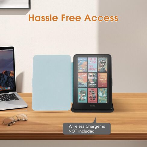 Slim Case for All-New 7" Kindle Paperwhite 12th Gen 2024&Kindle Colorsoft Signature Edition 2024, PU Leather Shell PC Cover with Auto Wake/Sleep,Starry Sky in Saudi Arabia