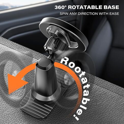 APPS2Car Magnetic Phone Holder for Car, Dashboard Magnetic Car Mount, 360° Rotation Car Magnetic Phone Mount with Strong VHB Adhesive, for All Cell Phones in Saudi Arabia