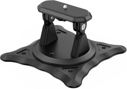 Projector Stand,1/4" Screw,Adjustable Stand with Easy Setup and 360-Degree Rotation for Most Projectors,Lightweight 240g (Only Stand)-White in Kuwait