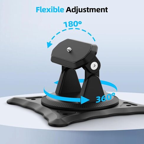 Projector Stand,1/4" Screw,Adjustable Stand with Easy Setup and 360-Degree Rotation for Most Projectors,Lightweight 240g (Only Stand)-White in Kuwait