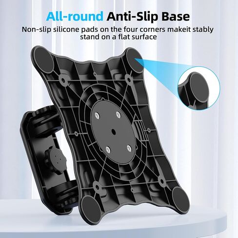 Projector Stand,1/4" Screw,Adjustable Stand with Easy Setup and 360-Degree Rotation for Most Projectors,Lightweight 240g (Only Stand)-White in Kuwait