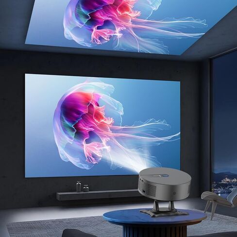 Projector Stand,1/4" Screw,Adjustable Stand with Easy Setup and 360-Degree Rotation for Most Projectors,Lightweight 240g (Only Stand)-White in Kuwait