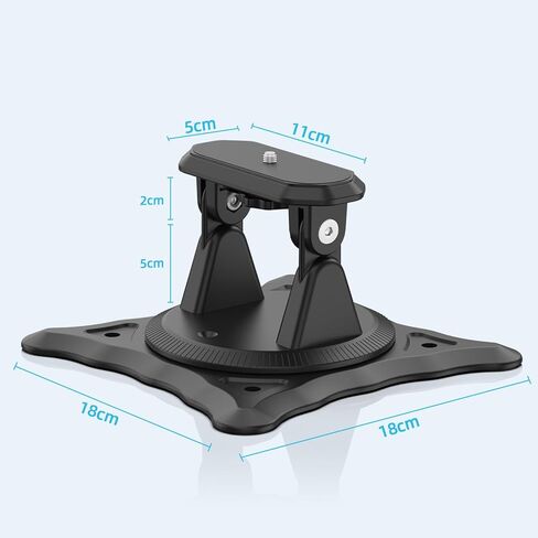 Projector Stand,1/4" Screw,Adjustable Stand with Easy Setup and 360-Degree Rotation for Most Projectors,Lightweight 240g (Only Stand)-White in Kuwait