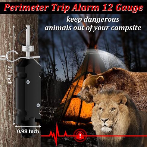 Perimeter Trip Alarm, 12 Gauge Camping Trip Wire Alarm Device for Camping and Property Safety, Early Warning Security System, Camping Safety Trip Alarm for Bear Deterrent with Trip Wire in Saudi Arabia