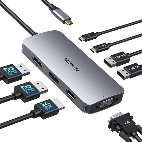 USB C to USB C Hub, 4K@60Hz Video Output, 100W PD Charging, 10Gbps Data Transfer, USB4 Multiport Dongle for MacBook Pro, iPad Pro and Type-C Devices in Saudi Arabia