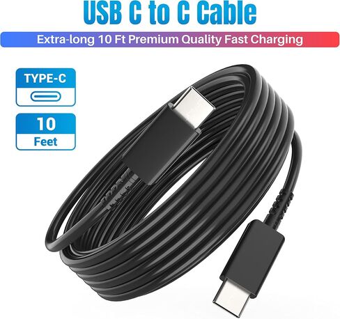 iPhone 15 16 Charger, 30W Super Fast Charging, USB C Block Type C Cable Cord [ 6.6ft + 10ft ] for iPhone 16,16 Plus,16 Pro,16 Pro Max, iPhone15, iPad Pro 12.9/11, Galaxy S24,S23-2Pack in Saudi Arabia