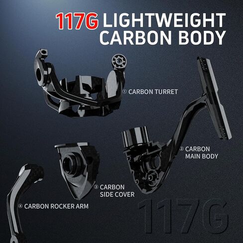 TEBEN Ultralight Spinning Reel 5.2:1 Gear Ratio Freshwater Saltwater Surf Fishing Reels,Max Drag 11lbs 500-1000 CNC Aluminum Spool Perfect for Ice Fish Reel in Saudi Arabia