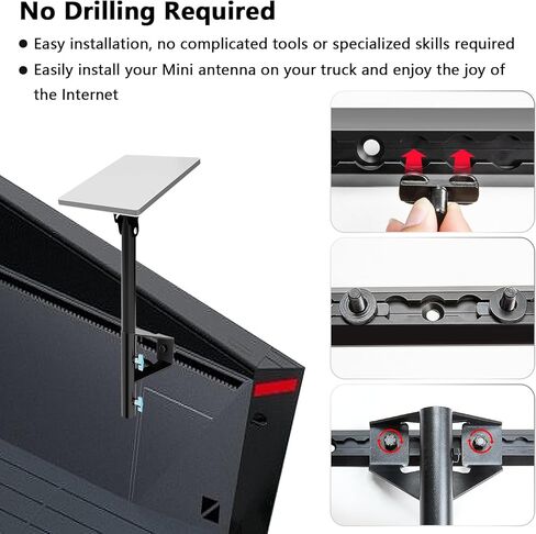 جبل Starlink Mini ، Lymorexan Starlink Mini Roof Mount مع كوب شفط 4.5 بوصة ، كوب شفط Mini Stari مع محول ، Mini Mini Quick Mount in Kuwait