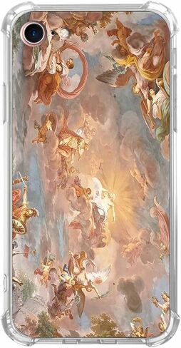 قضية iPhone SE 2nd/SE 3 ، iPhone 7/8 مع تصميم اقتباسات المسيحية ، نمط آية يسوع الله الكتاب المقدس ، حالة الوفير الناعمة الواضحة ، 4.7 "(كريستيان ، 7) in Kuwait