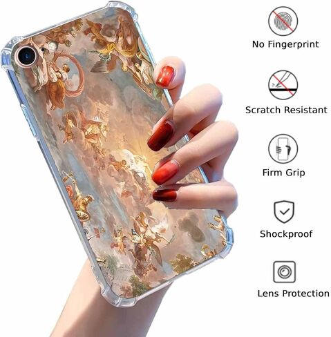 قضية iPhone SE 2nd/SE 3 ، iPhone 7/8 مع تصميم اقتباسات المسيحية ، نمط آية يسوع الله الكتاب المقدس ، حالة الوفير الناعمة الواضحة ، 4.7 "(كريستيان ، 7) in Kuwait