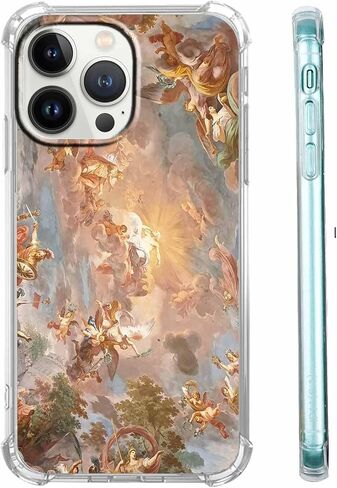 Case for iPhone 14 Pro Max مع تصميم جمجمة الرقص ، حالة زهور الهيكل العظمي اللطيف للرجال للنساء ، علبة مصد TPU الناعمة ، 6.7 "(Skull ، 14 مساءً) in Saudi Arabia
