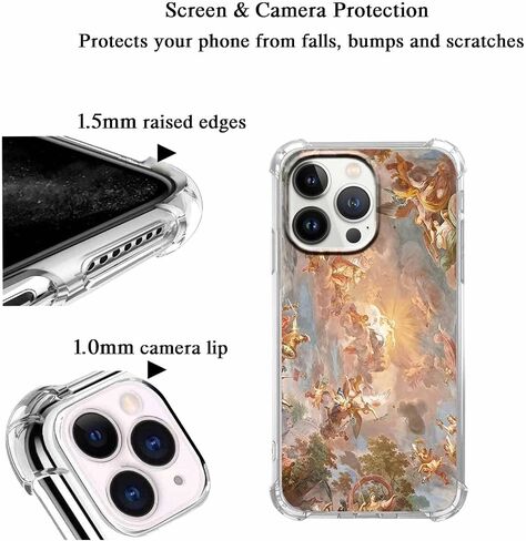 Case for iPhone 14 Pro Max مع تصميم جمجمة الرقص ، حالة زهور الهيكل العظمي اللطيف للرجال للنساء ، علبة مصد TPU الناعمة ، 6.7 "(Skull ، 14 مساءً) in Saudi Arabia