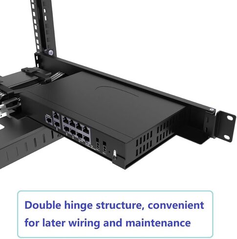 JINGCHENGMEI Mini Rack Mount Kit for SonicWall Firewall TZ270 TZ370 TZ470 1U Hinged Rack Shelf in 19-inch Rack (RM-SON470) in Saudi Arabia