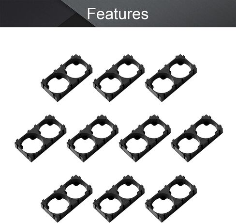 Fielect 50Pcs 21700 Lithium Ion Cell Double Battery Holder Bracket for DIY Battery Pack 21.7mm Hole Dia in Saudi Arabia