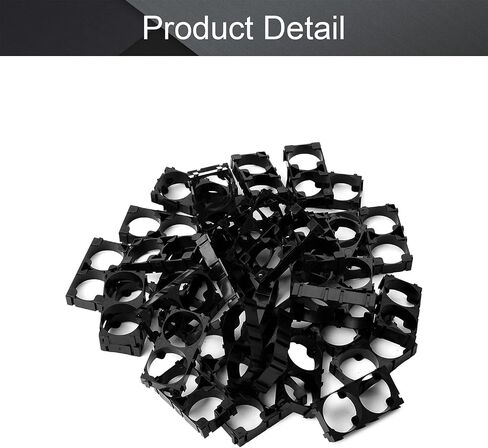 Fielect 50Pcs 21700 Lithium Ion Cell Double Battery Holder Bracket for DIY Battery Pack 21.7mm Hole Dia in Saudi Arabia