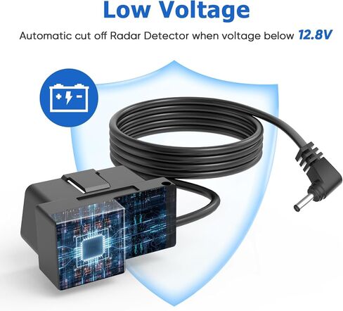OBD Power Cable for Radar Detector,Radar Detector Power Cable,OBDII Adapter Cable for Radar Detector,Compatible with Escort Passport Unide Beltronics Radenso XP etc RJ11 Radar Detector in Saudi Arabia