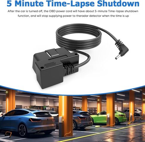 OBD Power Cable for Radar Detector,Radar Detector Power Cable,OBDII Adapter Cable for Radar Detector,Compatible with Escort Passport Unide Beltronics Radenso XP etc RJ11 Radar Detector in Saudi Arabia