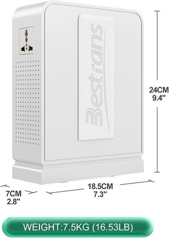Step Up Transformer 110v to 220v, Heavy Duty 110v to 220v Converter 3000w Power Transformer, Step Up Voltage Converter with 2 Universal Outlets for 220V Asia Europe Appliance Use in US, Grey in Saudi Arabia
