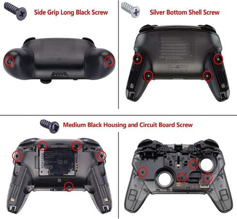 eXtremeRate Chrome Purple Repair ABXY D-pad ZR ZL L R Keys for Nintendo Switch Pro Controller, Glossy DIY Replacement Full Set Buttons with Tools for Nintendo Switch Pro - Controller NOT Included in Saudi Arabia