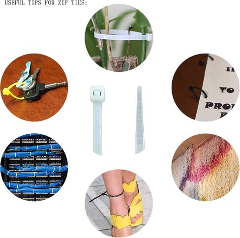 روابط سحاب 8 بوصة (طول ربط 6.7 ") ، وعلاقات كابل النايلون 120 بكسل ، 6 ألوان متعددة in Kuwait