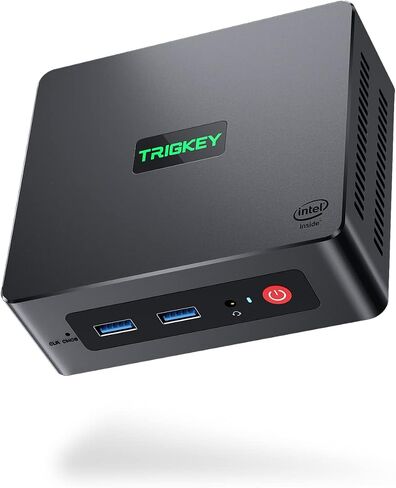 TRIGKEY Key Mini N150 Mini PC, Intel Twin Lake N150(up to 3.6GHz, 4C/4T), Mini PC Computer 16GB DDR5 4800MHz RAM 500GB SSD, 4K 60Hz Dual Display/USB3.2(10Gbps) *4/LAN 2.5Gbps, WiFi6(Intel AX101)/BT5.2 in Saudi Arabia