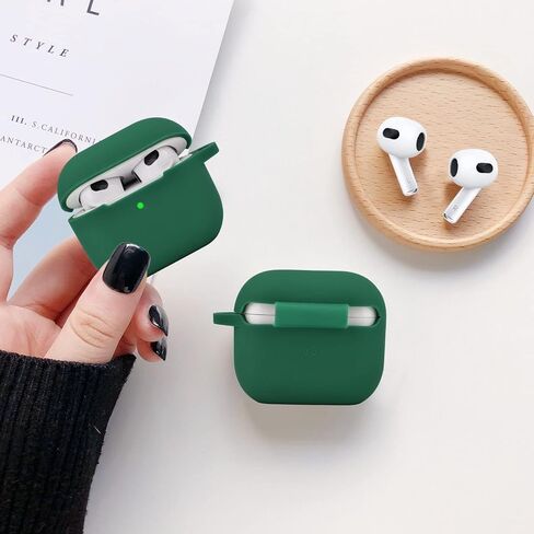 OLEBAND Case Fit for Airpods 4rd Generation with Cute Bling Keychain,Silione Cover Compatible for Apple Air pod 4 Case,LED Visible,for Women and Girls,Milk Tea in Saudi Arabia