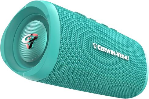 CERWIN-VEGA! Vega Mini Portable Bluetooth Speaker, VMGRY Powerful Bass, Portable Wireless Speaker for Travel, Home, and Outdoor Use – Gray - in Saudi Arabia