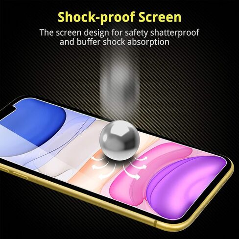 واقي شاشة زجاجي مقسى غير قابلة للتطبيق لمجلة iPhone 11/iPhone XR [2-pack] [إطار التثبيت السهل] [9H صلابة] [99.99 ٪ HD Clear] [Free Bubble] لـ Apple 6.1 '' '' in Kuwait