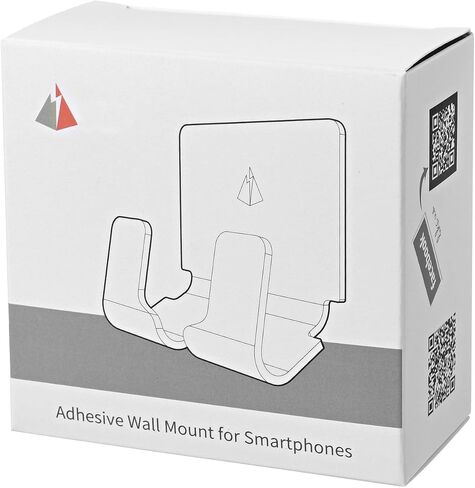 Adhesive Wall Phone Holder Mount for Smartphones iPhone External Battery Wall Holder Mount (White) in Saudi Arabia