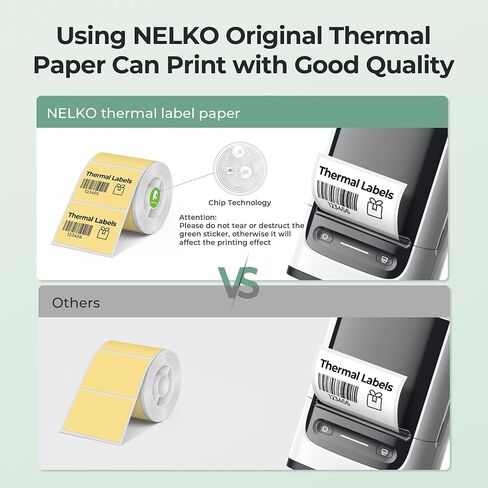 Thermal Labels for Nelko PM220 Label Maker, 1.57'' x 1.18'' (40x30mm) Thermal Sticker Label, Waterproof, Multi-Purpose Label Tape, 1 Roll of 230 Self-Adhesive Thermal Paper (Transparent) in Saudi Arabia