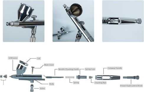 Cordless Airbrush kit with air Brush Holder Replaceable Battery Powered Portable handhold Mini air Brush Compressor for Barber,Nail,Cake,Miniature,Model,Leather Art in Saudi Arabia