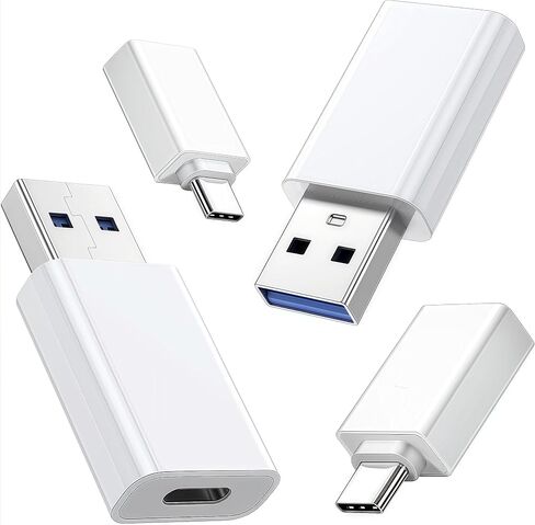 4 Pack USBc Male to USBa Female Adapter,OTG Converter with 5/10 Gbps High Speed Data Transfer,USB to USBC Adapter Compatible with Apple iWatch iPhone 16/15,MacBook,Samsung etc. in Saudi Arabia