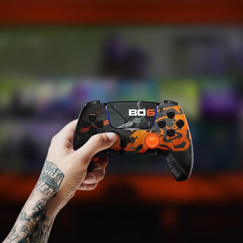 Moddedzone Edzone M Series Custom Wireless Controller متوافق مع PS5 - تصميم حصري وفريد ​​| مخصص في الولايات المتحدة | (حزب مخيف) in Saudi Arabia