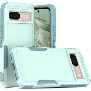 for Google Pixel 8a Case,PC+TPU Two-in-one Double-Layer Anti-Fall Mobile Phone case, Mobile Phone Protective case for Google Pixel 8a (Pink)