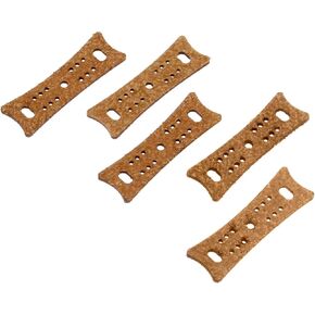 MUXSAM 5pcs Slingshot Pouches Light Soft Microfiber Leather Brown 60mm for Hunting Exercise Sport