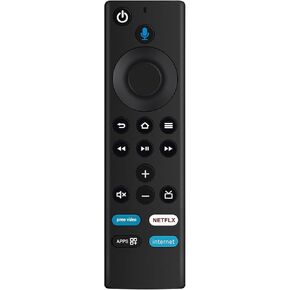 L5B83G Replacement Voice Remote fit for Amazon TV Stick E9L29Y S3L46N K2R2TE LY73PR and Amazon TV Cube EX69VW A78V3N and 3rd Gen Amazon TV LDC9WZ w/Prime Video Netflix Apps Internet
