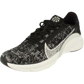 Nike Mens SuperRep Go 3 Flyknit Next Nature Training Shoe Black/White Size 11.5