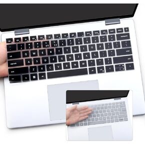 2PCS Keyboard Cover for 2024 New Dell Inspiron 14 5440 5441 5445 7440 7441 7445 & Inspiron 16 7640, Inspiron Plus 14 7441 7440 & Inspiron Plus 16 7640 Keyboard Skin-OmbrePink+Clear