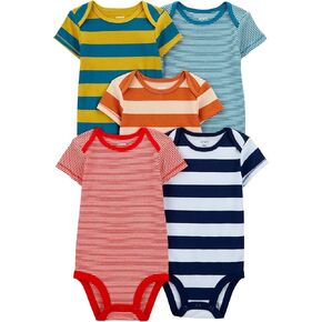 Carter's Baby Boys 5 Pack Bodysuit, Little adventure seeker, 12m in Kuwait