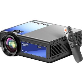 Mini Projector ,5G Wifi Bluetooth Projector,Staratlas 12000L Native 1920*1080 P Video Projector, Outdoor Projector , Home Theater Compatible with HDMI/USB 1080P , for Home Theater (Bundle White-Blue)