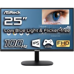 ASRock 27 inch 100 Hz Light Gaming Monitor for Home Office (Low Blue Light & Flicker-Free) IPS