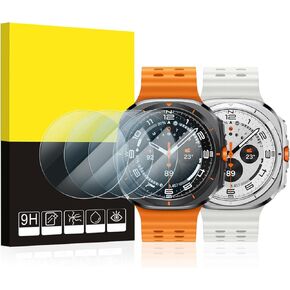 SPGUARD [4 Pack] Galaxy Watch 6 44mm Screen Protector & Watch 5 44mm/ Watch 4 44mm Protector,Tempered Glass Accessories for Samsung Watch 6/5/4 44mm