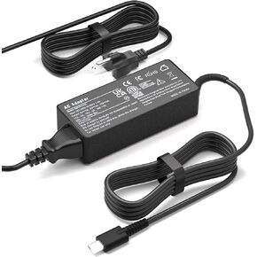 100W 90W USB C Charger for Lenovo Thinkpad E14 T14 T15 L15 E15 T16 X12 X13 E495 Lenovo 3i Chromebook 15" ‎IdeaPad 3 ‎82N4003CUS - 2023, Yoga 370 X280 X390 910 920 Notebook Power Supply